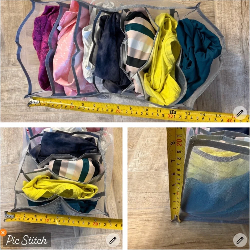 NWT Pack of 3 different sizes Drawer mesh organizers